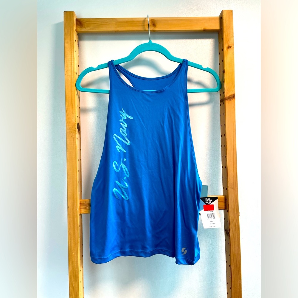 Soffe Blue U.S. Navy Graphic Tank Top